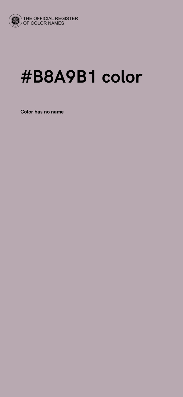 #B8A9B1 color image