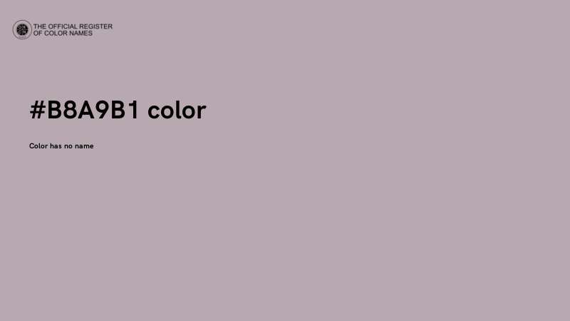 #B8A9B1 color image