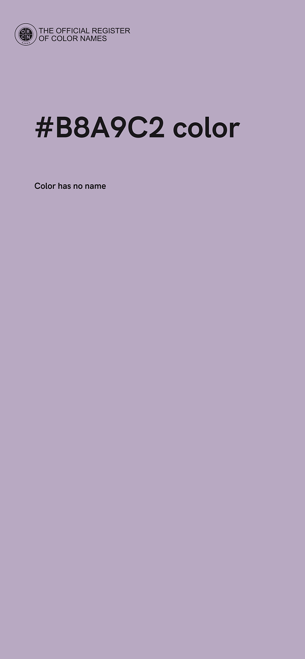 #B8A9C2 color image