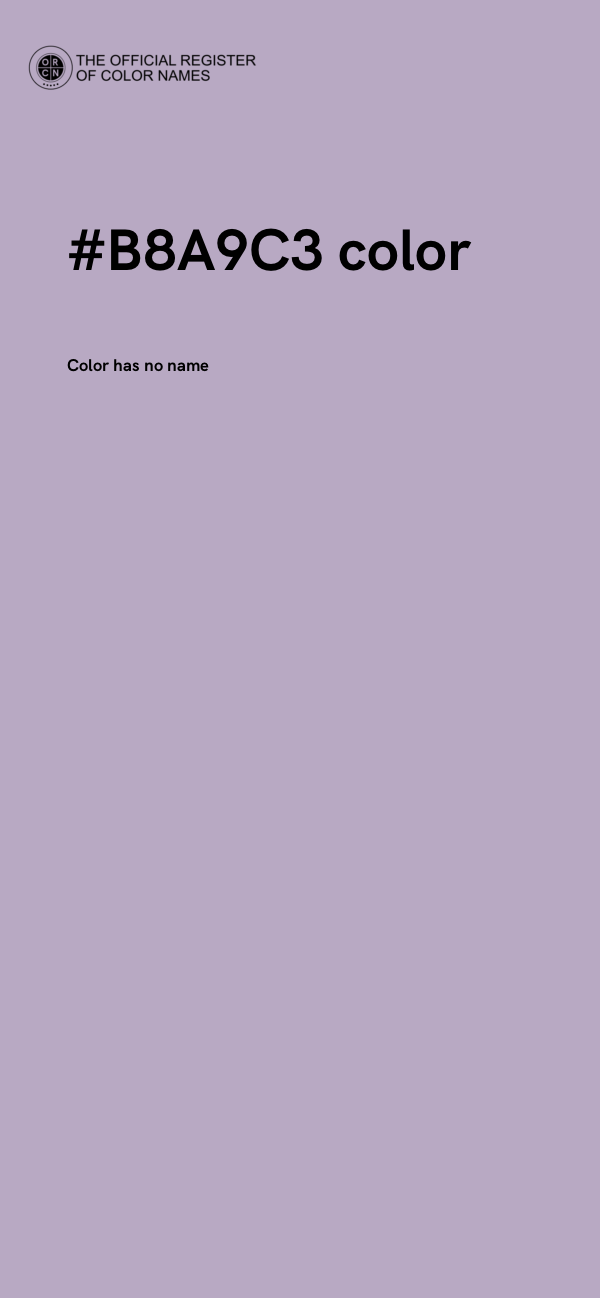 #B8A9C3 color image