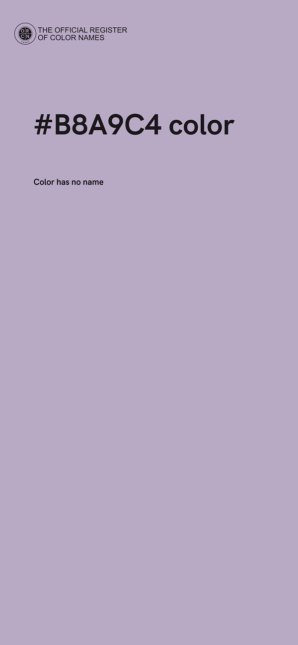 #B8A9C4 color image