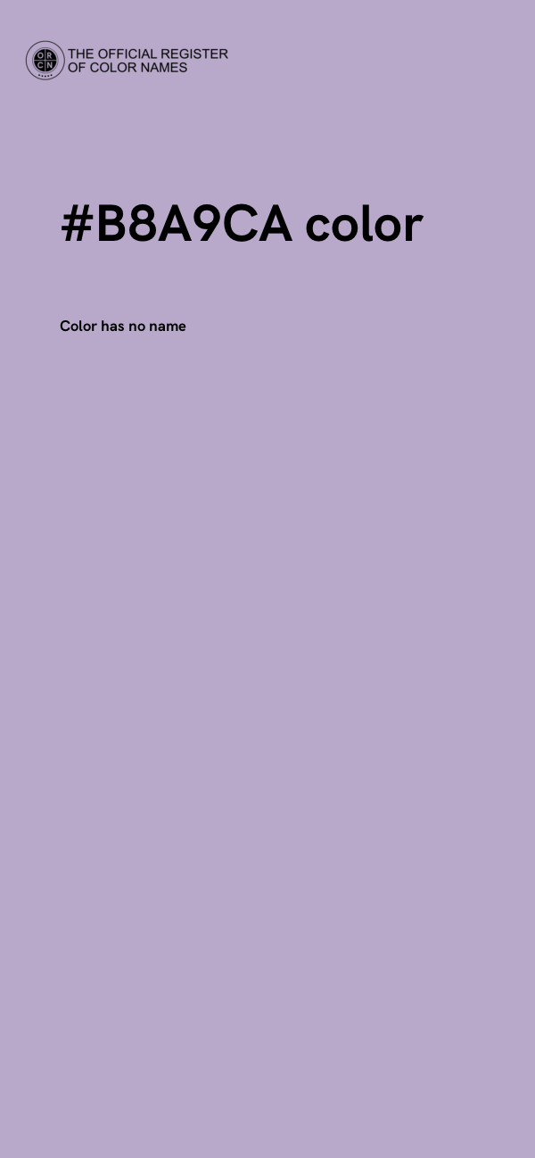 #B8A9CA color image
