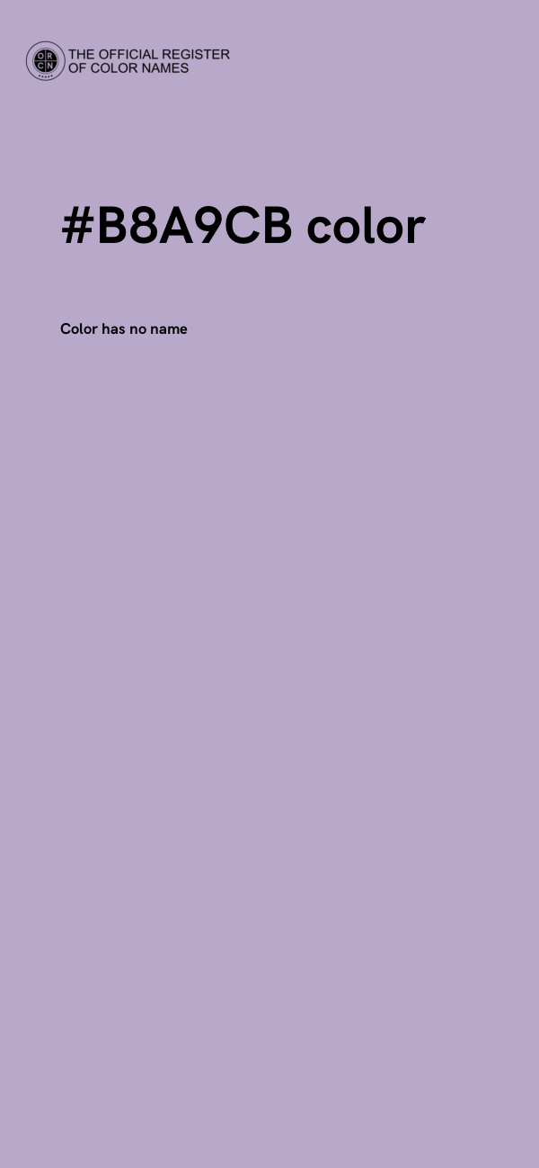 #B8A9CB color image
