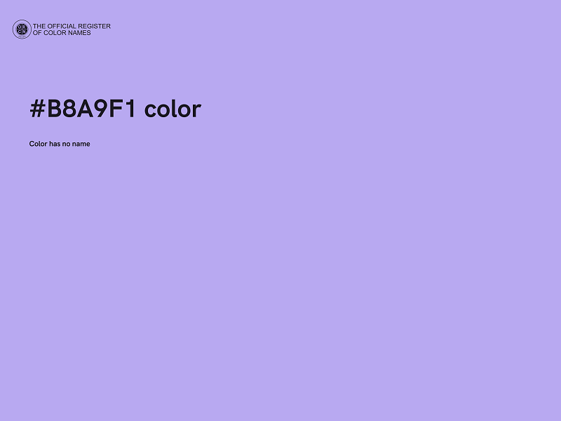 #B8A9F1 color image