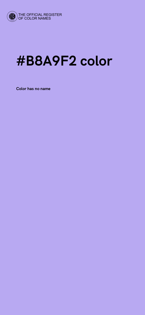 #B8A9F2 color image