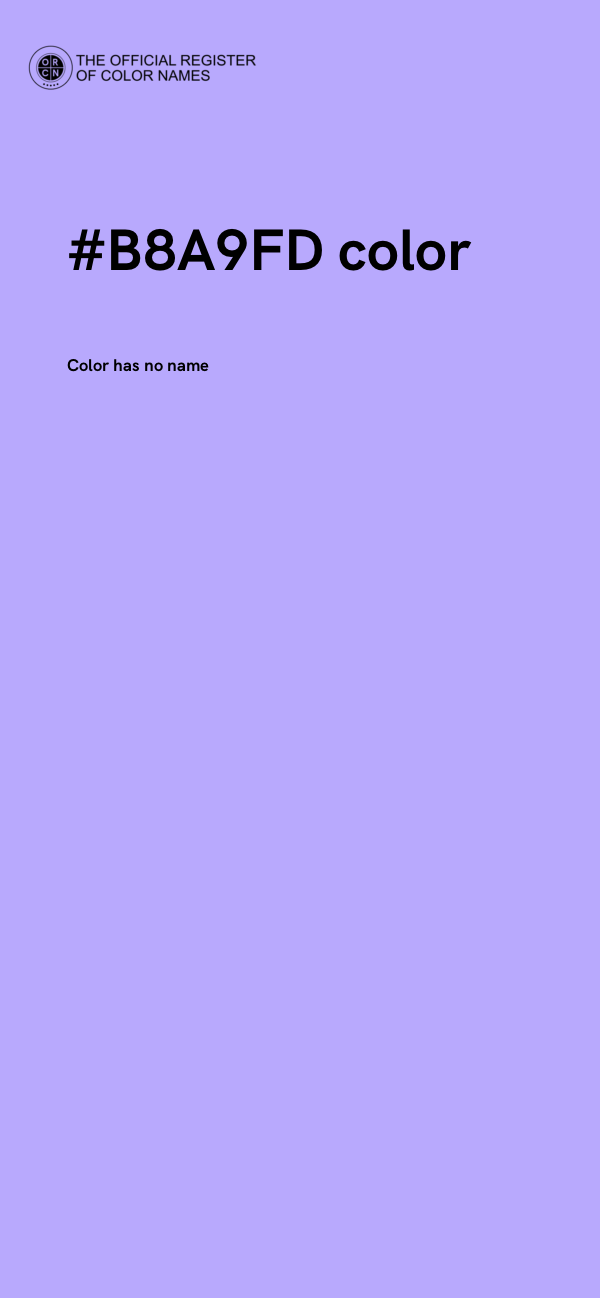 #B8A9FD color image