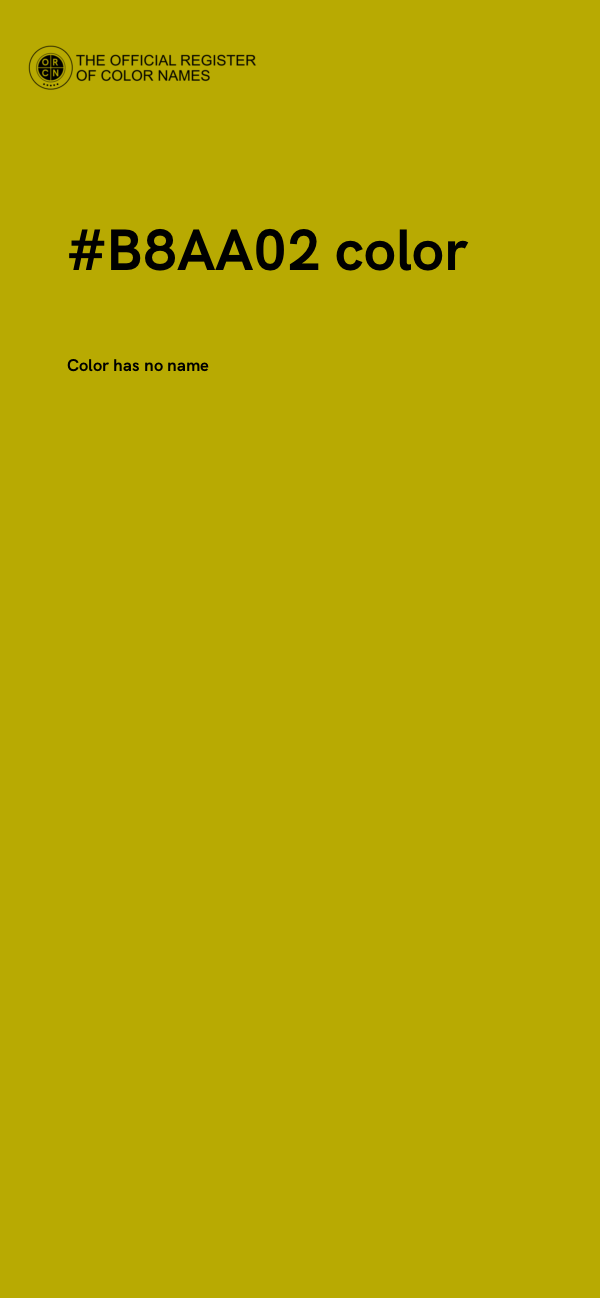 #B8AA02 color image
