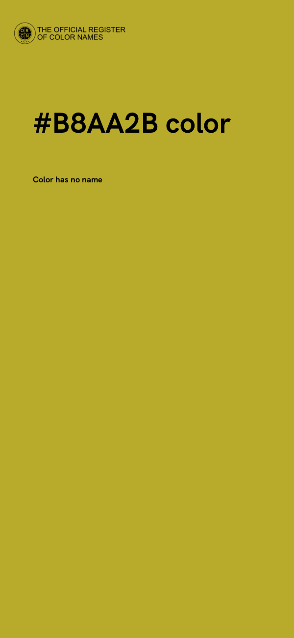 #B8AA2B color image