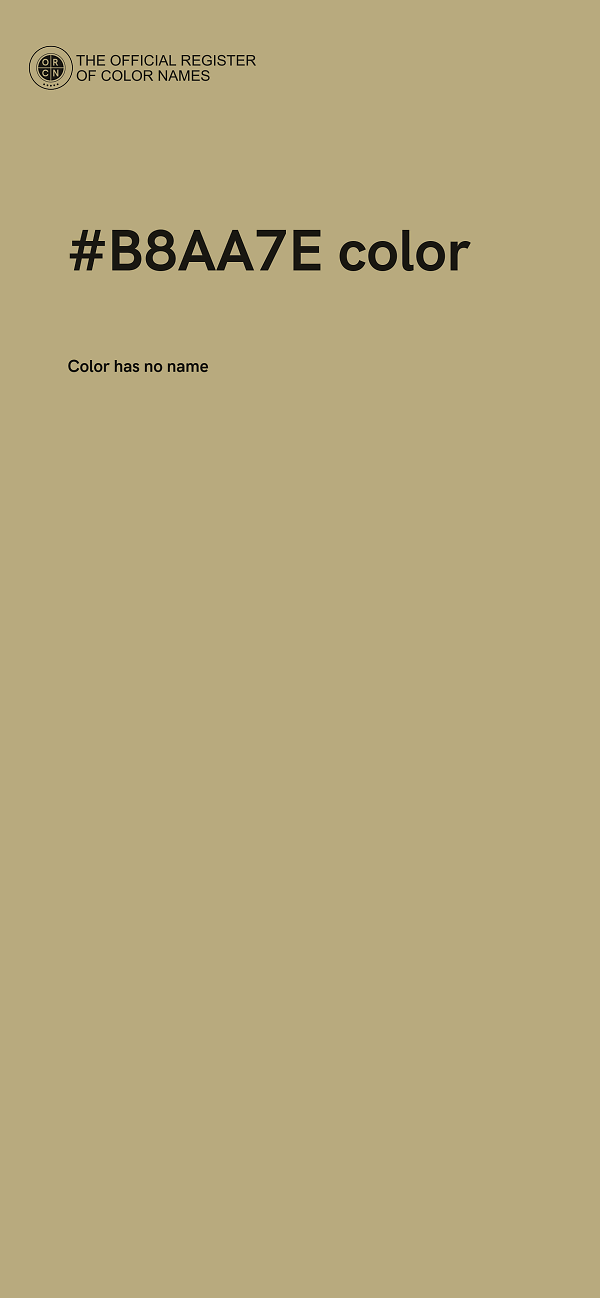 #B8AA7E color image