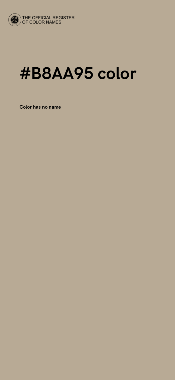 #B8AA95 color image