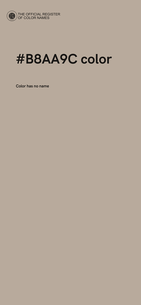#B8AA9C color image