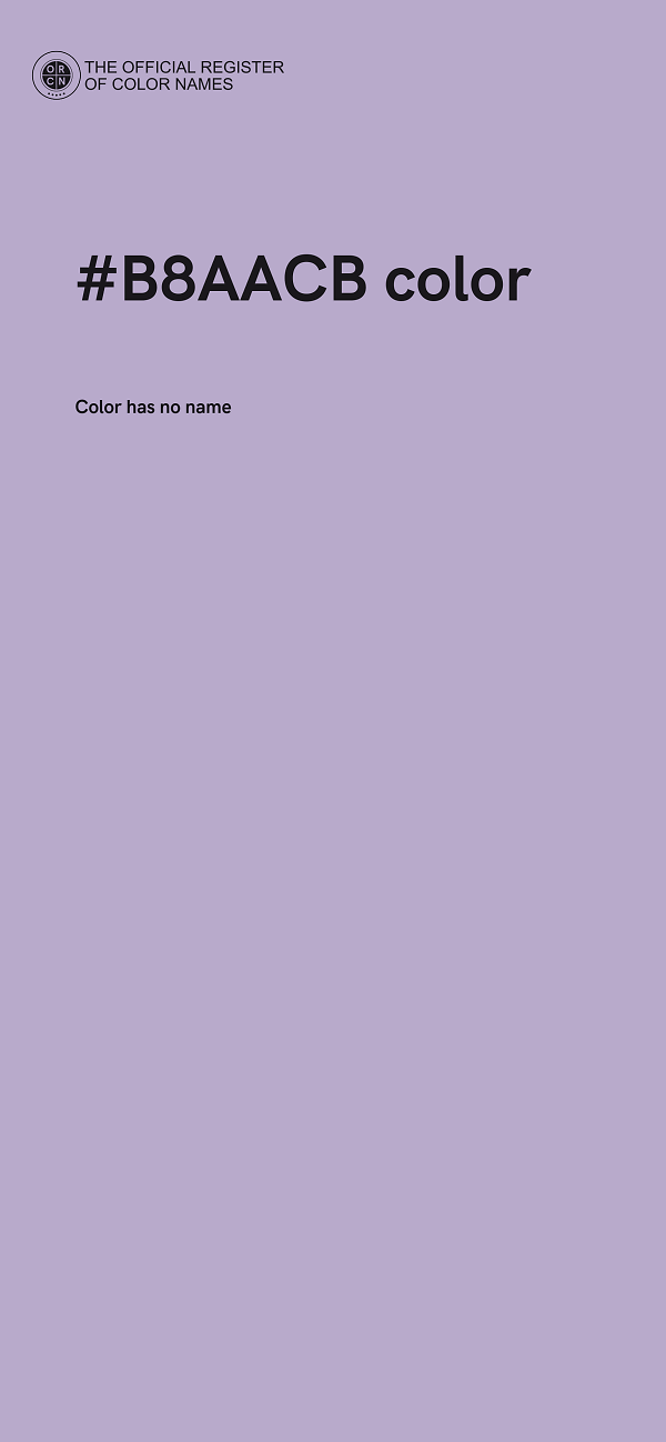 #B8AACB color image