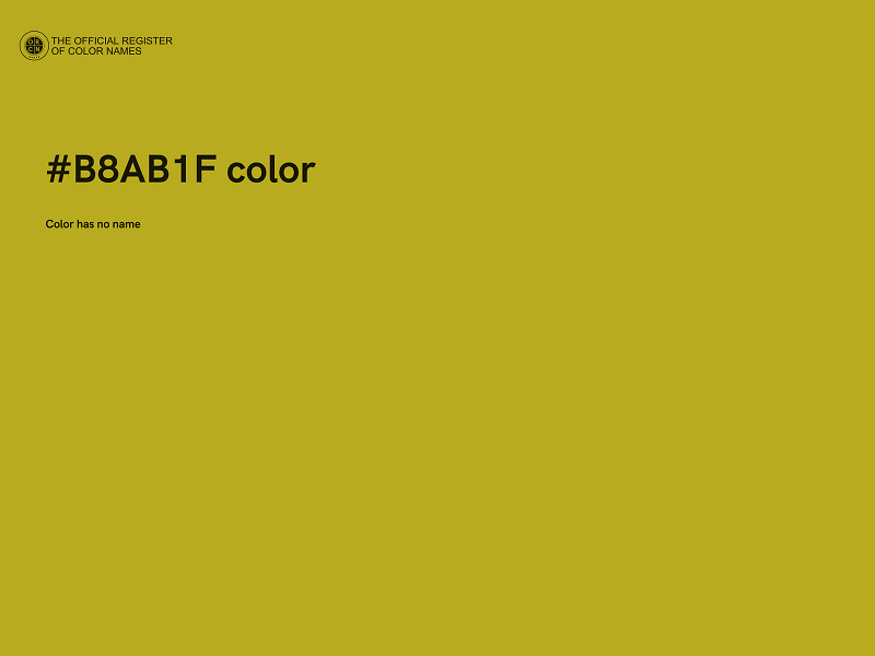 #B8AB1F color image