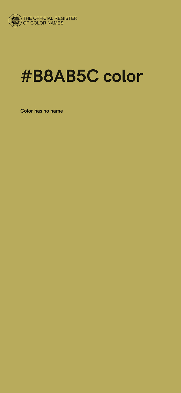 #B8AB5C color image