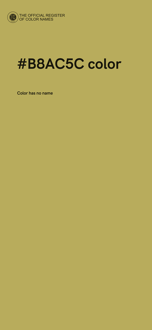 #B8AC5C color image
