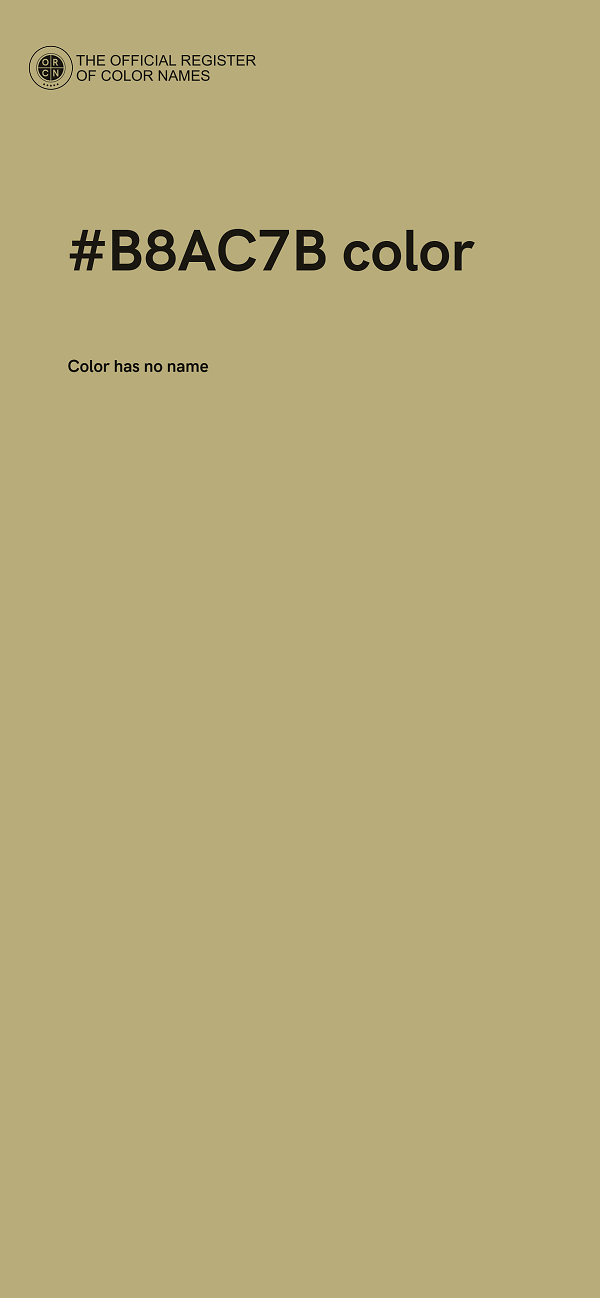 #B8AC7B color image