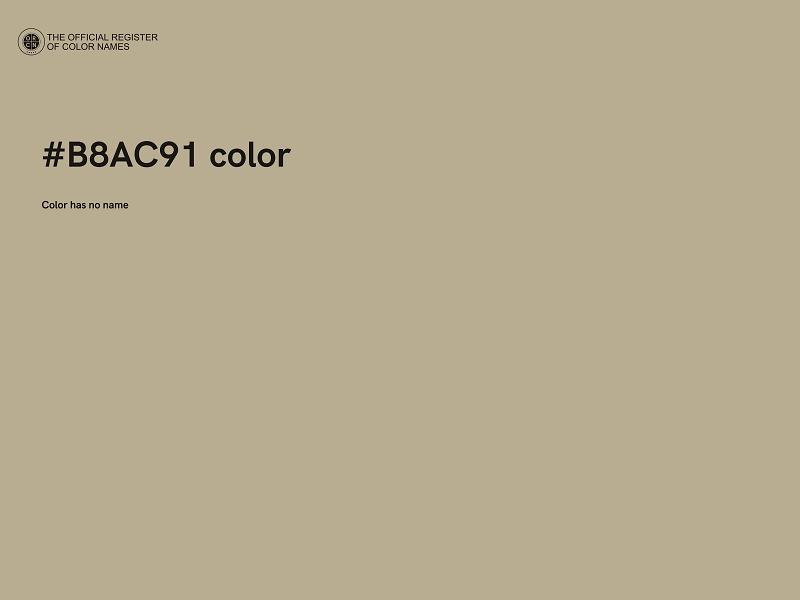 #B8AC91 color image