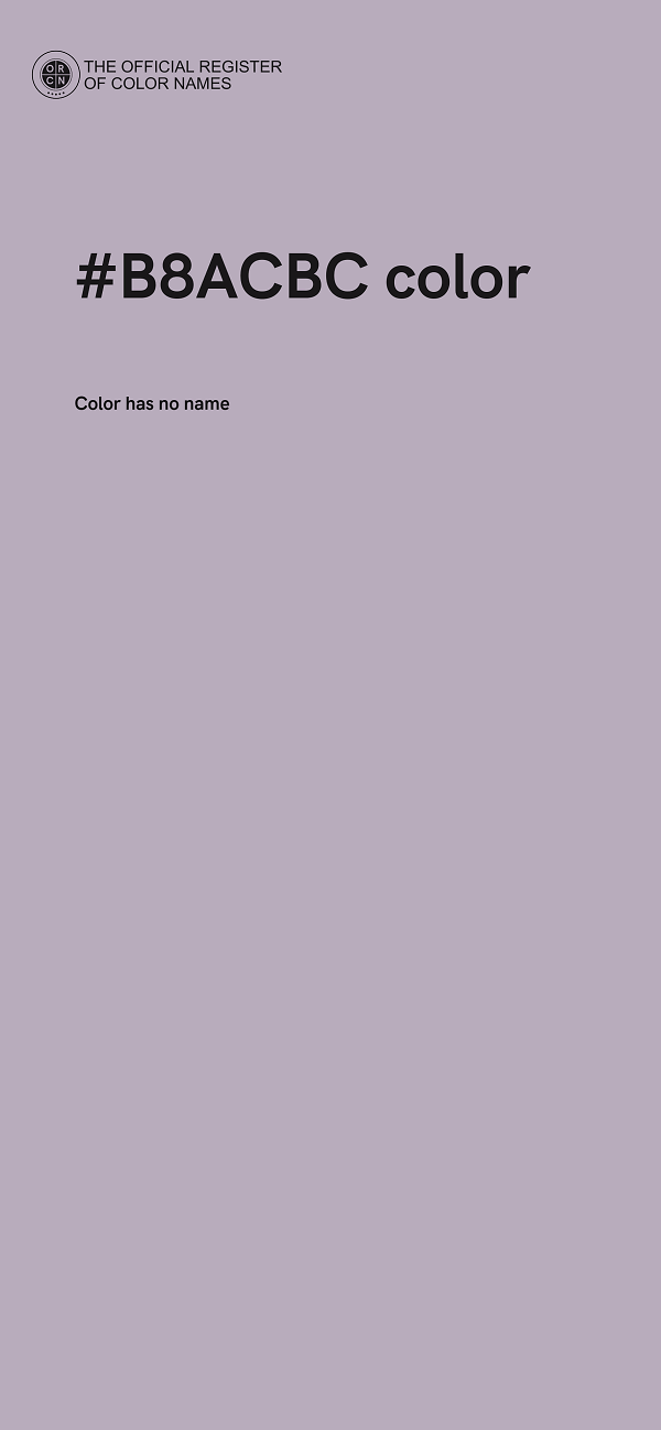 #B8ACBC color image