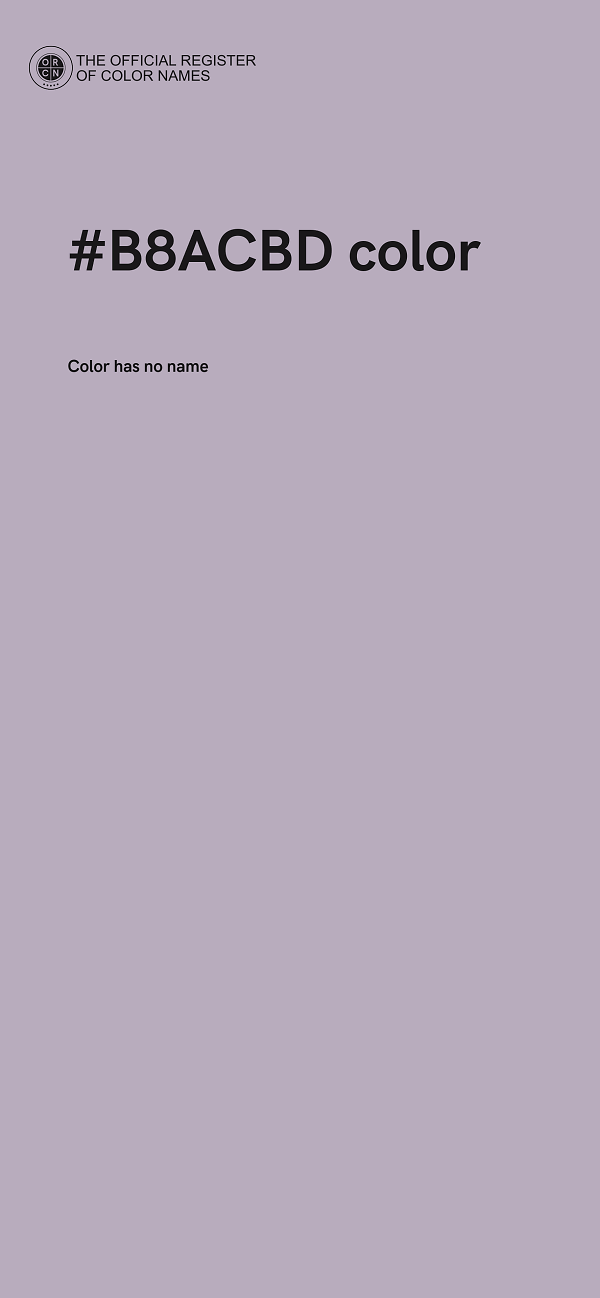 #B8ACBD color image