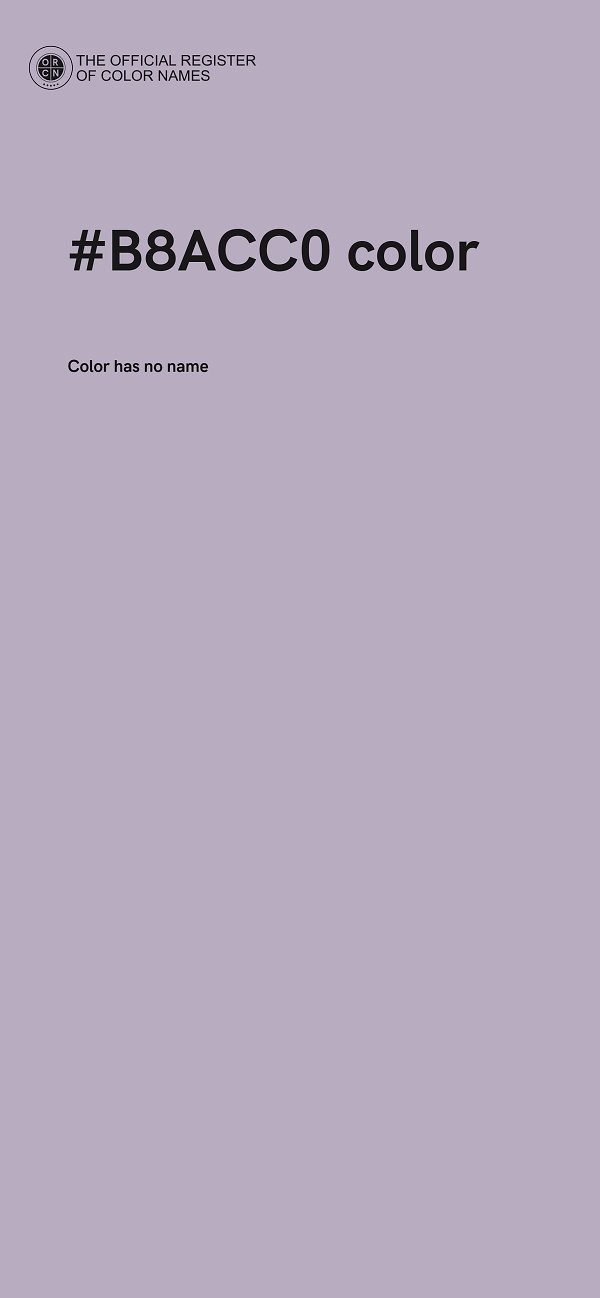 #B8ACC0 color image