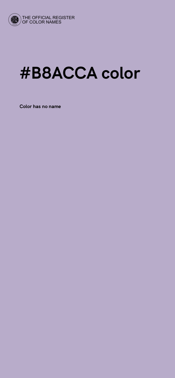 #B8ACCA color image