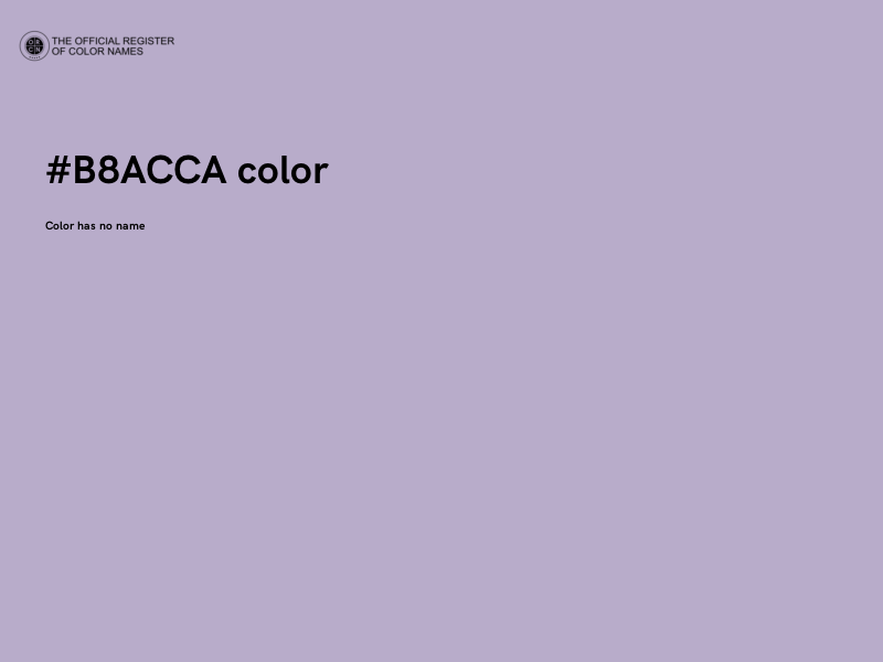 #B8ACCA color image