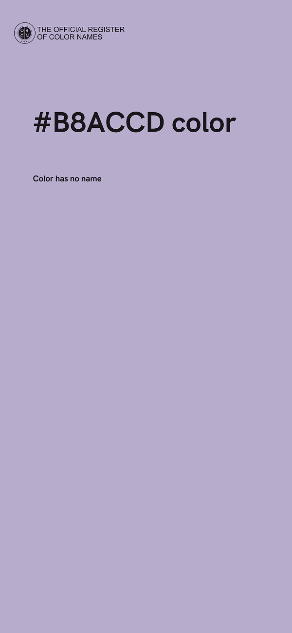 #B8ACCD color image