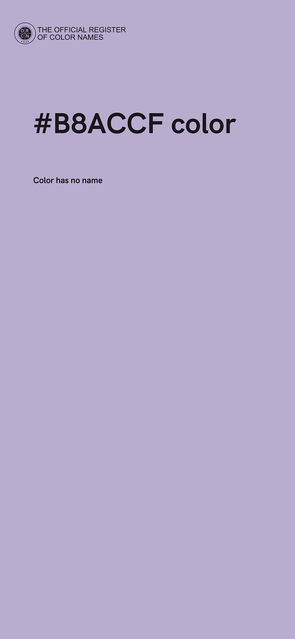 #B8ACCF color image