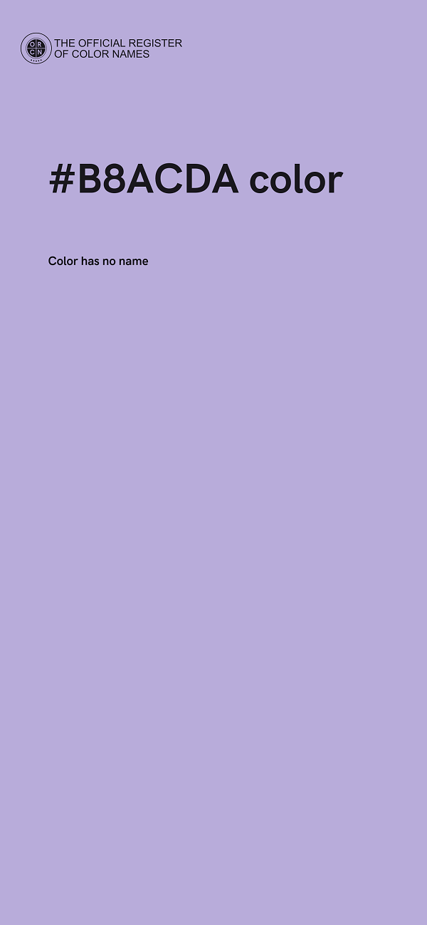 #B8ACDA color image