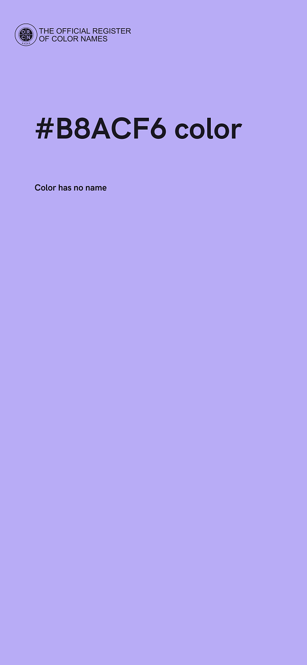 #B8ACF6 color image