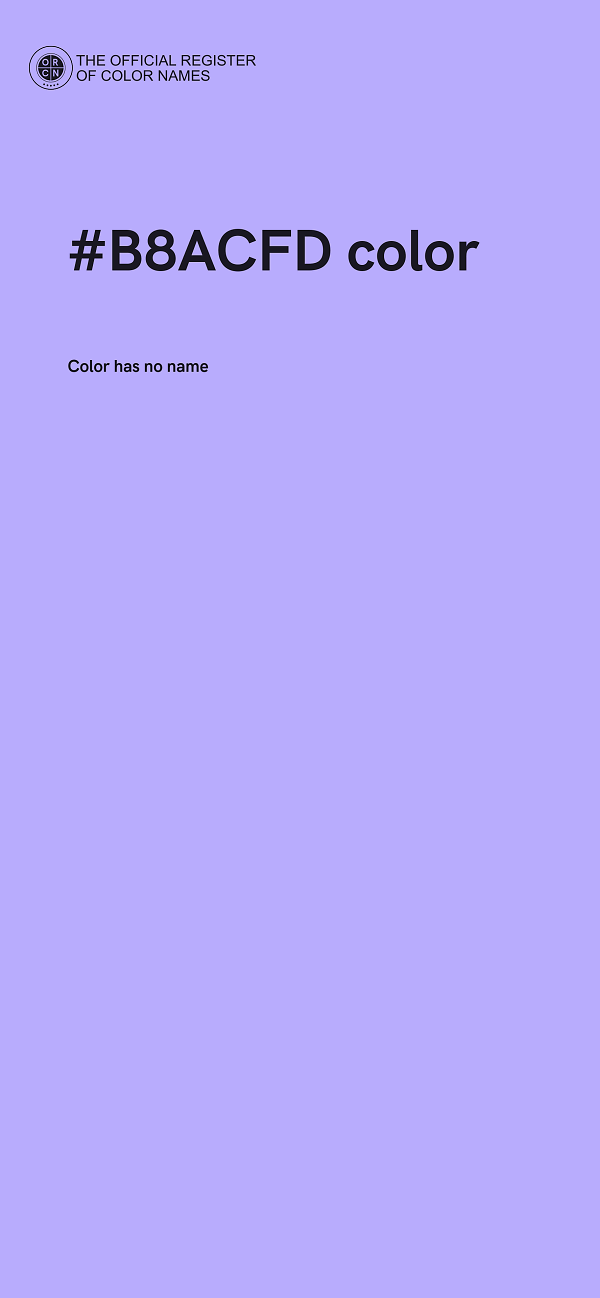 #B8ACFD color image
