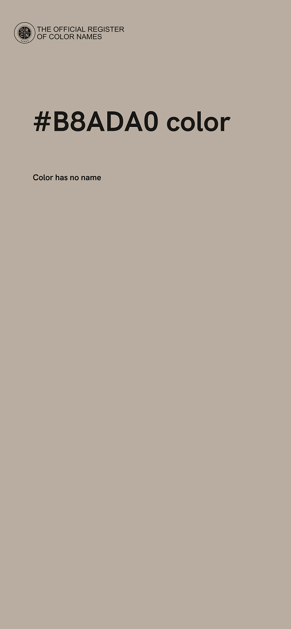 #B8ADA0 color image