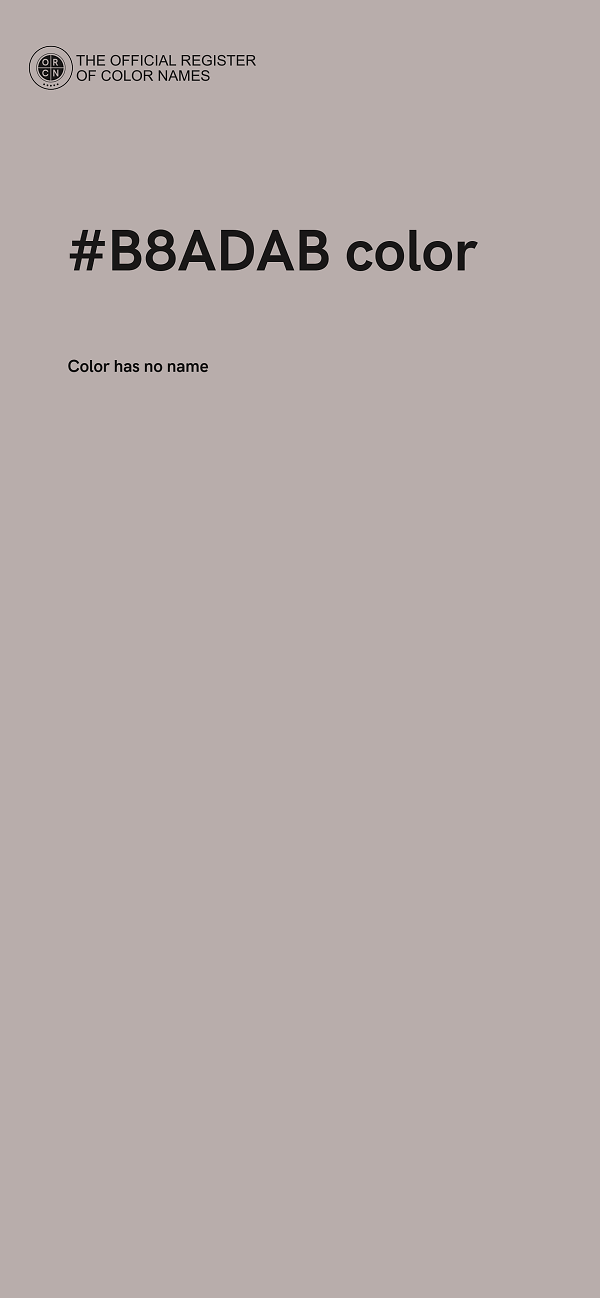 #B8ADAB color image
