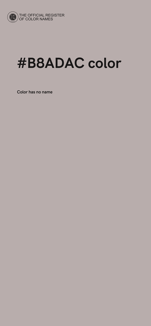 #B8ADAC color image