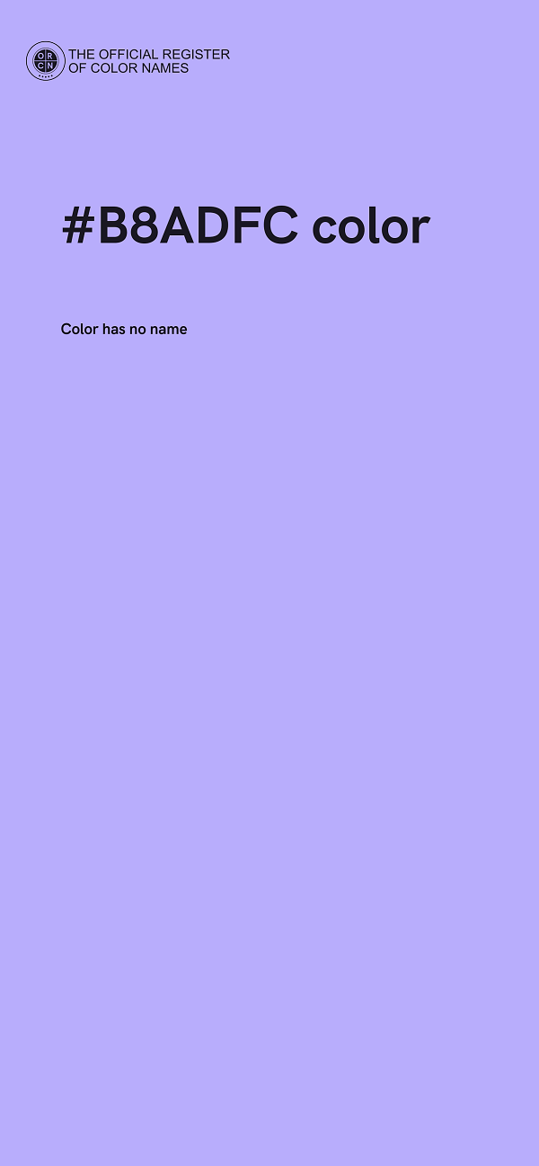 #B8ADFC color image