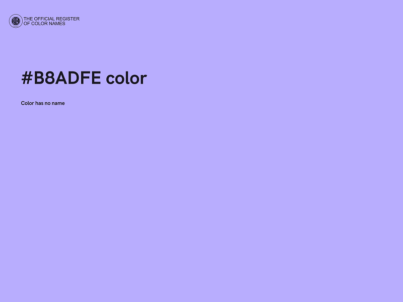 #B8ADFE color image