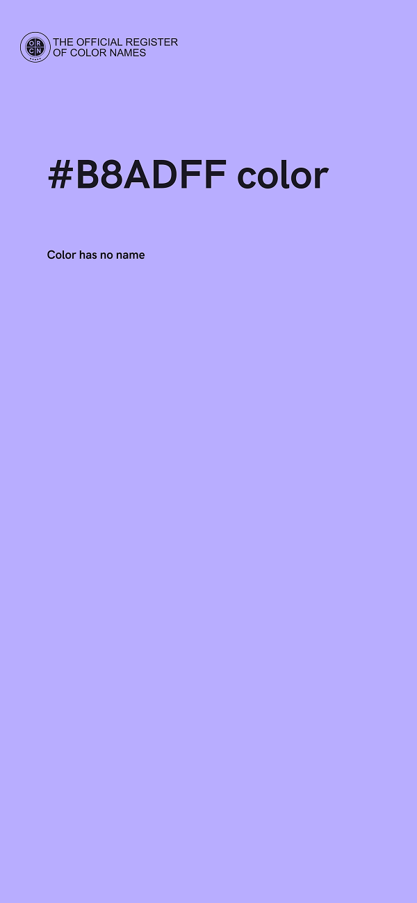 #B8ADFF color image