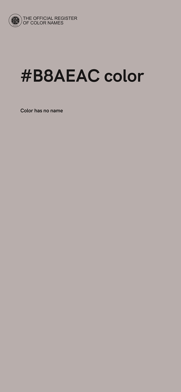 #B8AEAC color image