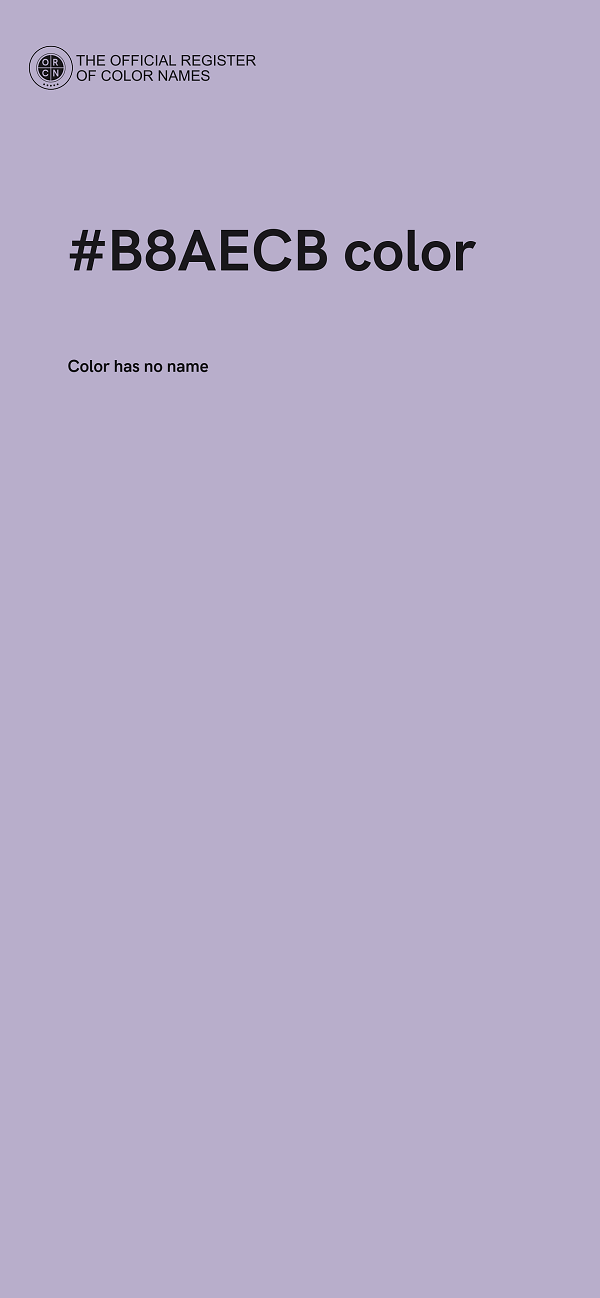 #B8AECB color image