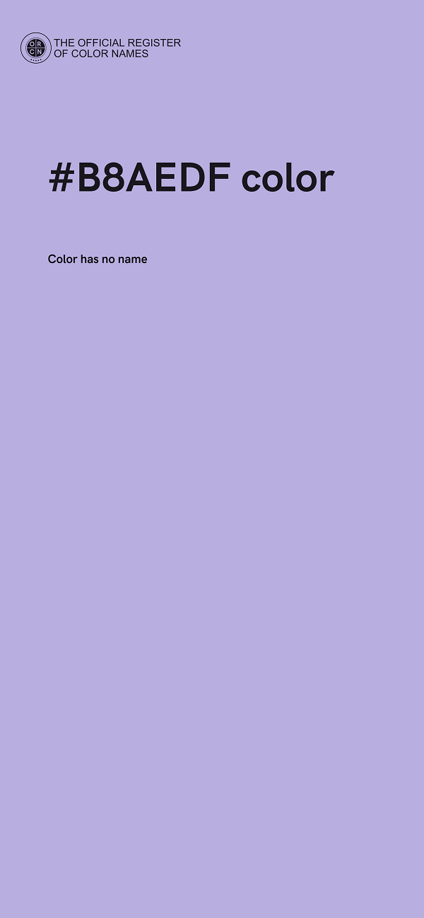 #B8AEDF color image