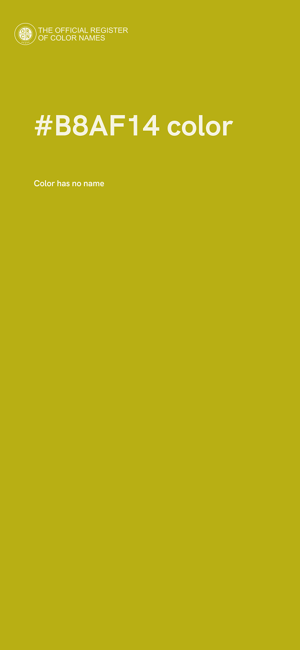 #B8AF14 color image