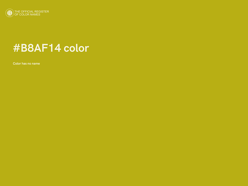 #B8AF14 color image