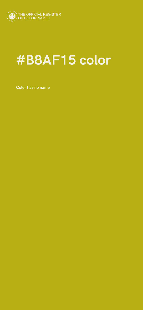 #B8AF15 color image