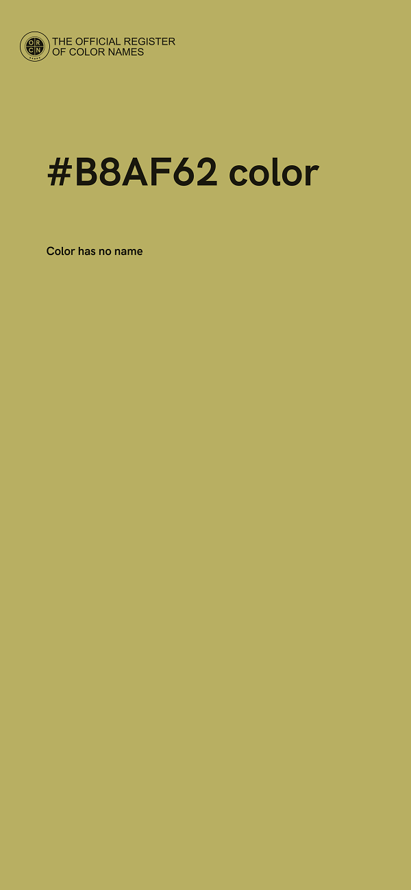 #B8AF62 color image