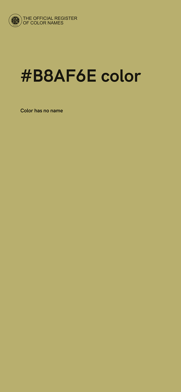 #B8AF6E color image