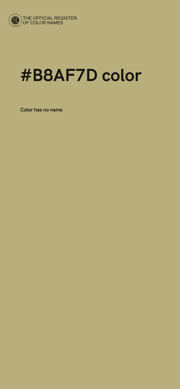 #B8AF7D color image