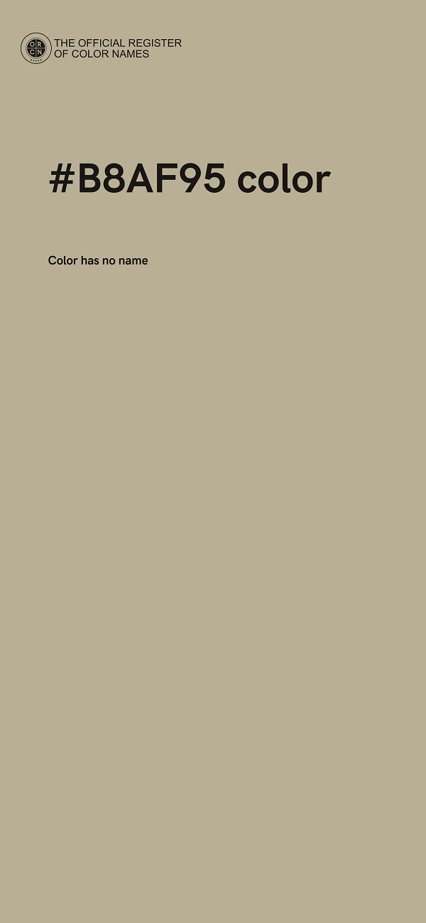 #B8AF95 color image
