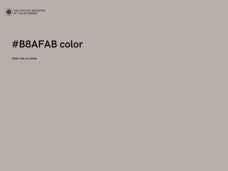 #B8AFAB color image