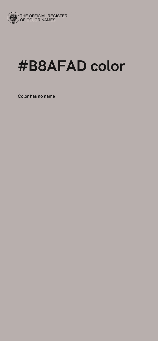 #B8AFAD color image