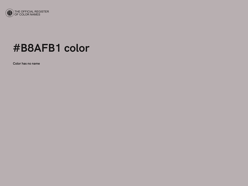 #B8AFB1 color image